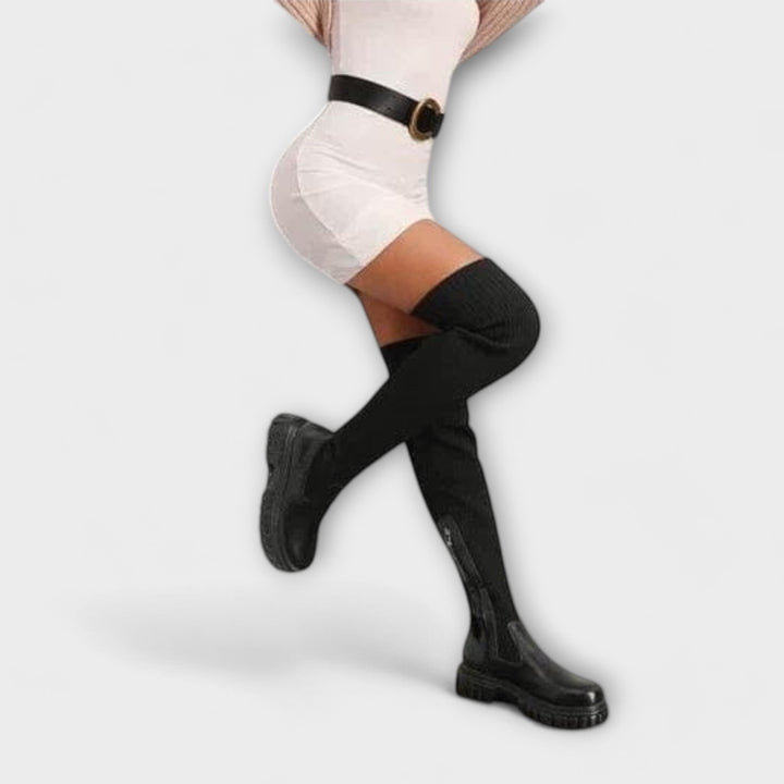 Lureva – Stivali Overknee con Suola Chunky