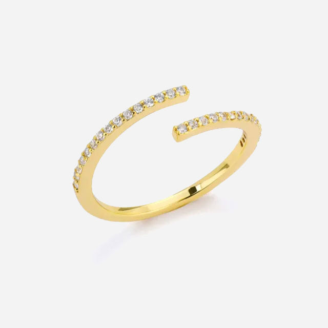 Eliandrea | Anello Classico in Zirconia Oro 18K