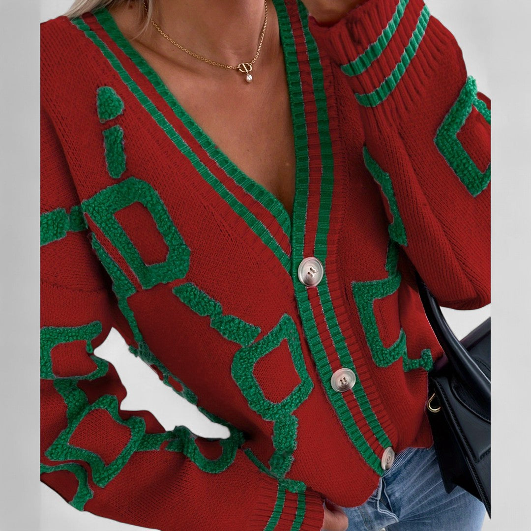 Bombay - Cardigan a blocco di colore