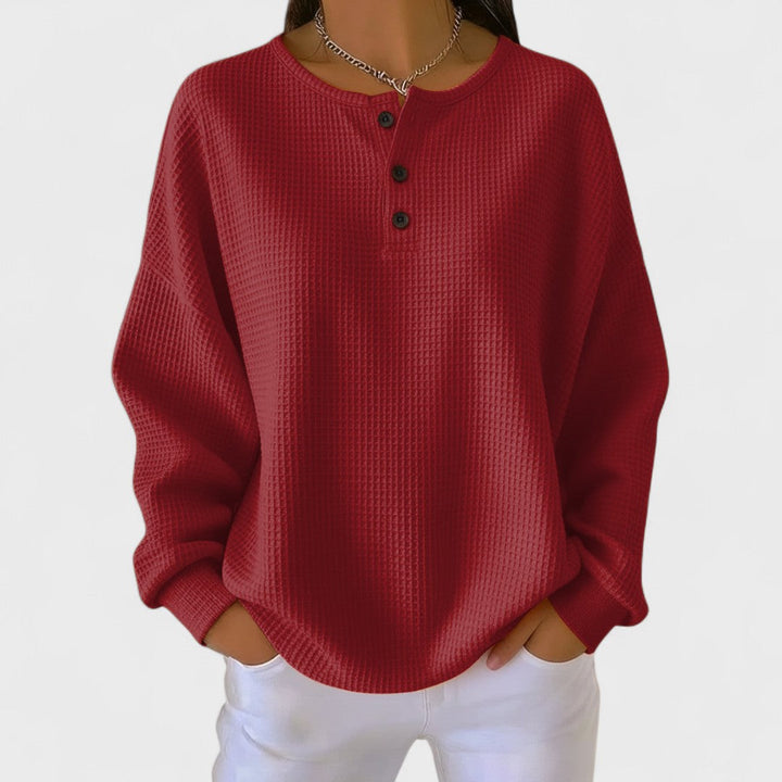 Annelie - Stile Elegante e Rilassato Top Henley