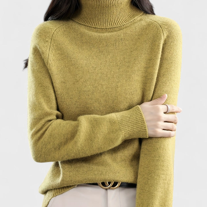 Sapphire - Maglione a collo alto solido