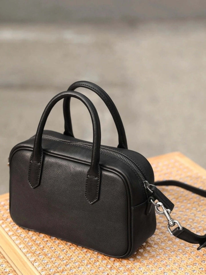 Eliza | Borsa Quadrata con Zip Lucida