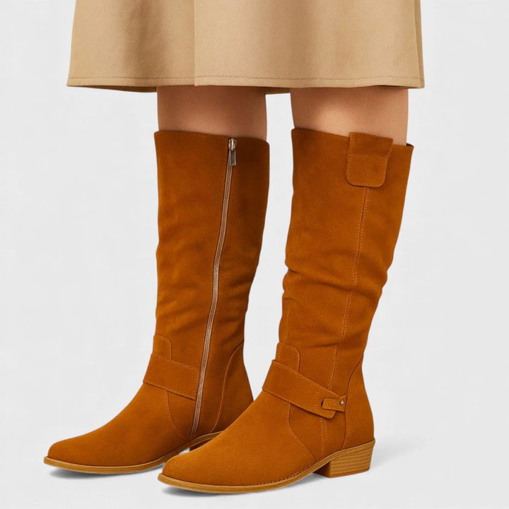 BelleVie - Stivali Eleganti in Pelle Scamosciata