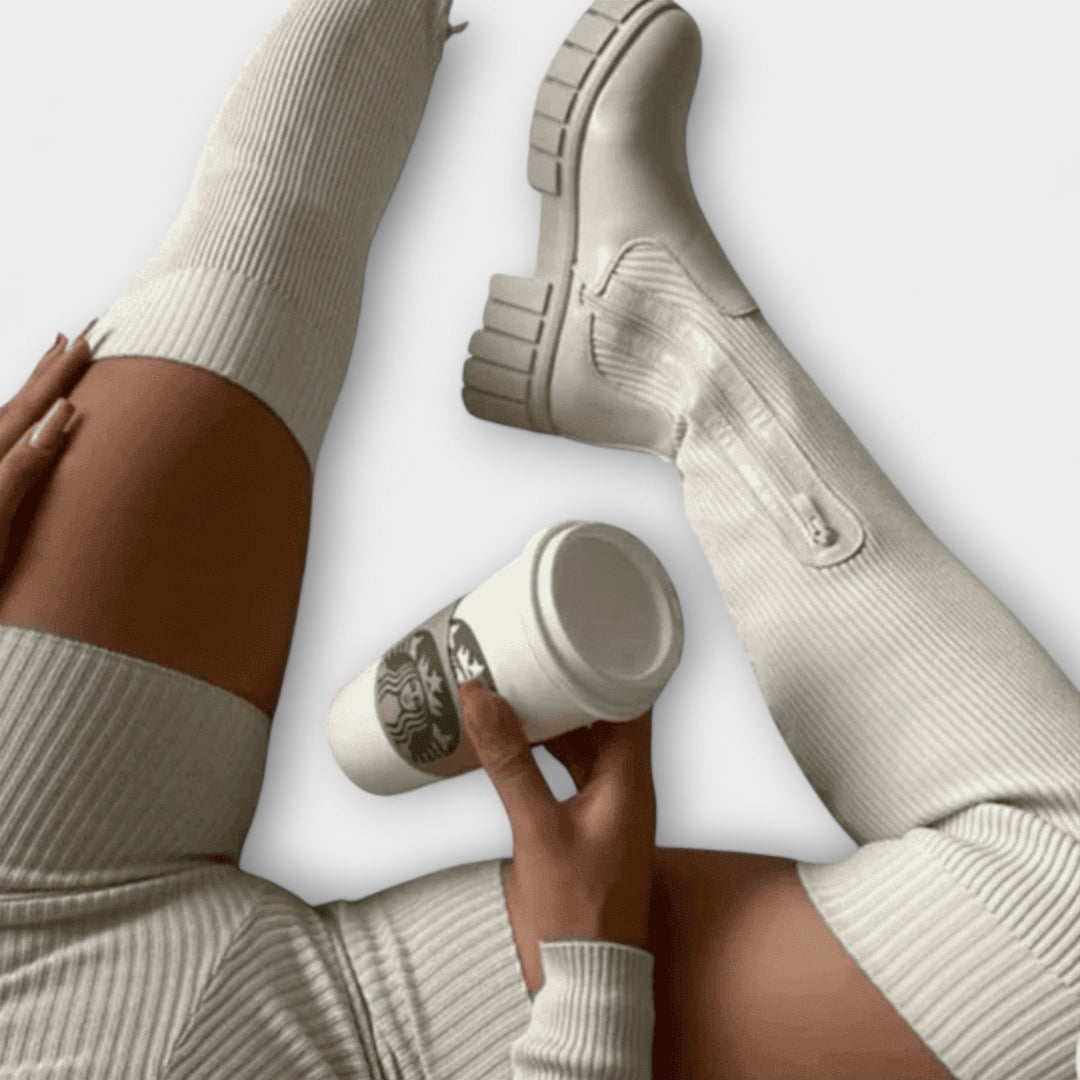 Lureva – Stivali Overknee con Suola Chunky