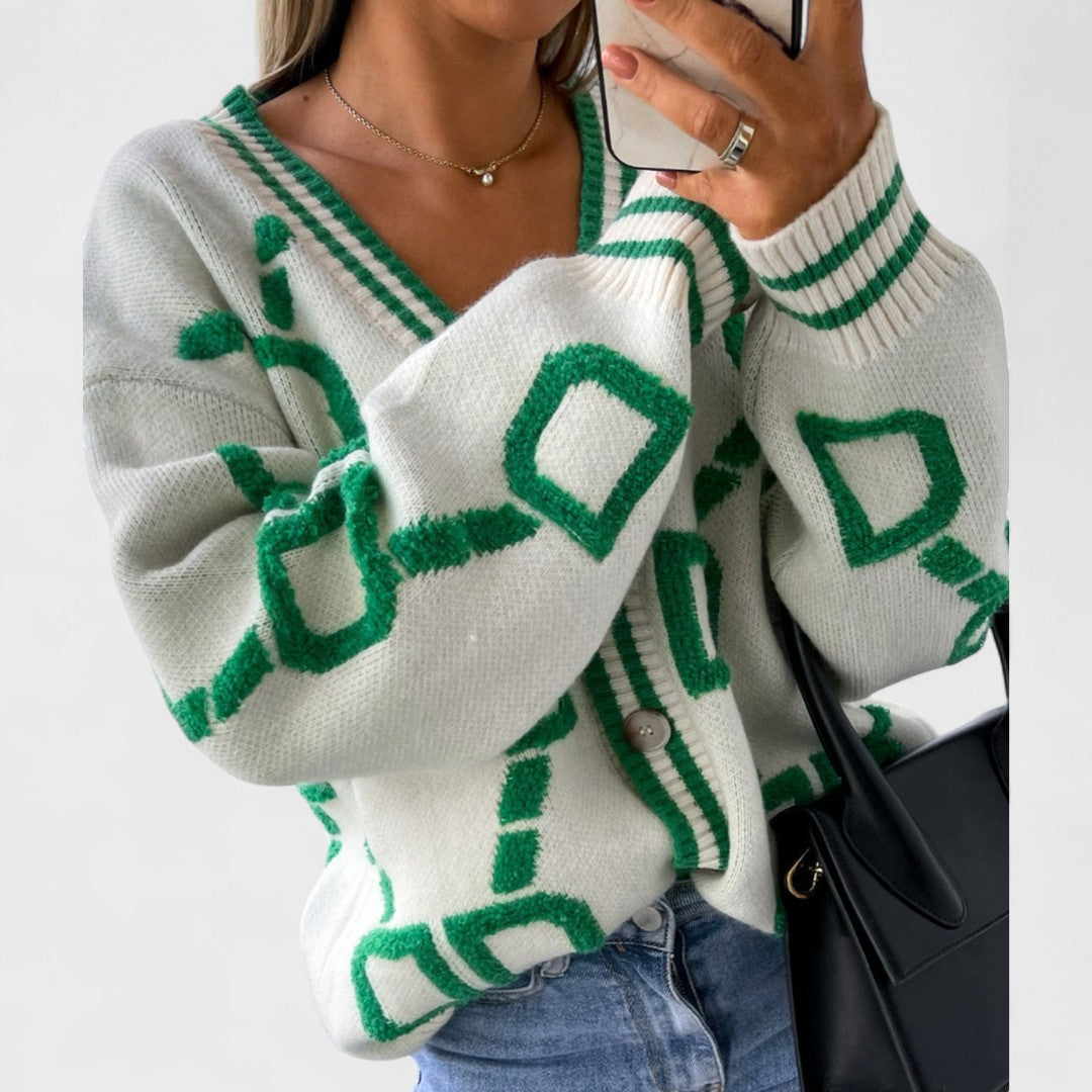 Bombay - Cardigan a blocco di colore